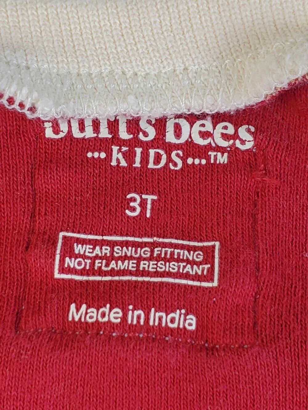 Burts Bees Kids Christmas Holiday Reindeer Pajamas 2-Piece - Size 3T - GUC